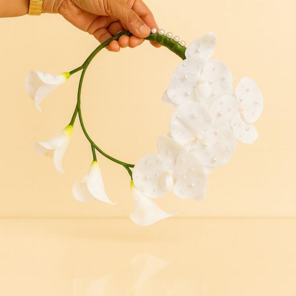 White Orchid & Calla Lily Bridal Bouquet